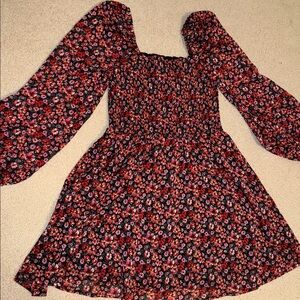 Miami Black and Pink Floral Dress